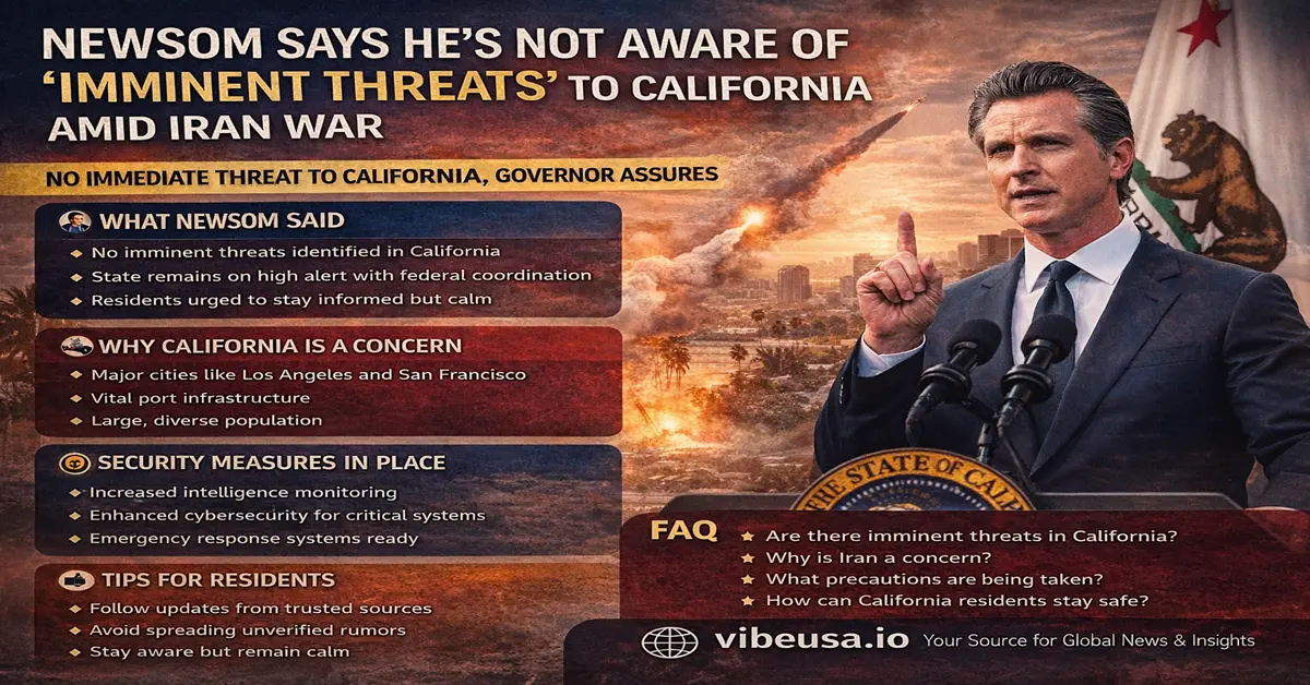 No Immediate Danger Newsom Addresses